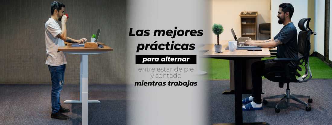 Las mejores prácticas para alternar entre estar de pie y sentado mientras trabajas