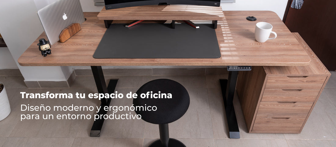 Transforma tu espacio de oficina: Diseño moderno y ergonómico para un entorno productivo